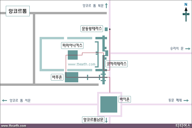 앙코르 톰 지도