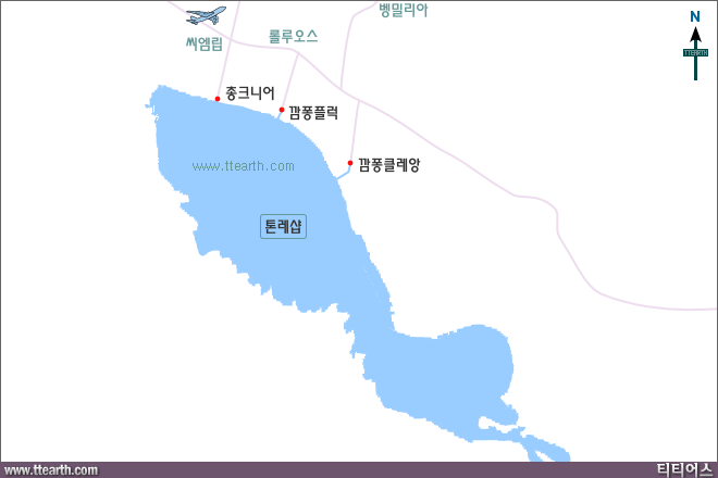 톤레샵 지도