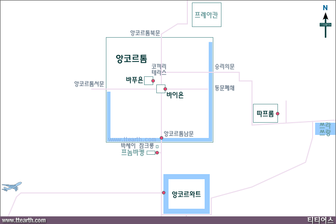 앙코르 톰 지도