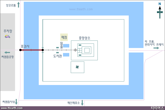 앙코르 와트 지도