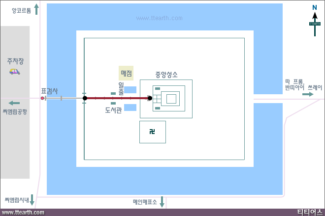 앙코르 와트 지도