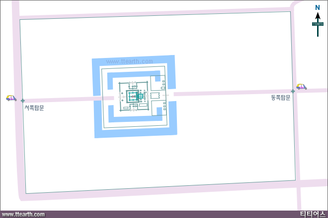 따 프롬 경내 지도