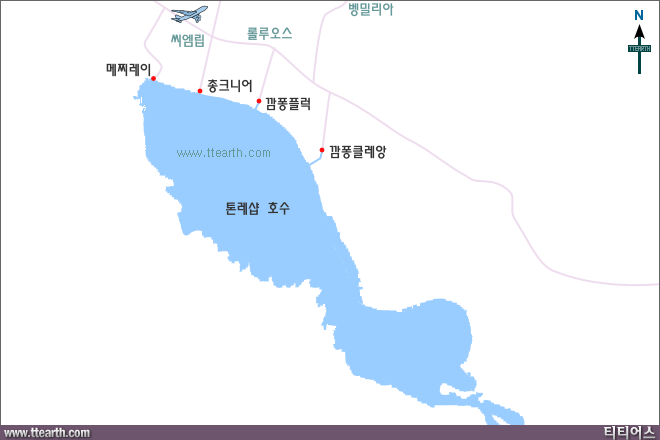 톤레샵 지도