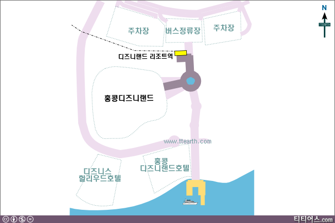 홍콩 디즈니 랜드 지도