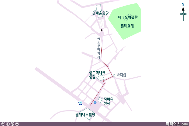 세나도 광장에서 몬테 요새 가는 방법, 지도, 육포쿠키거리