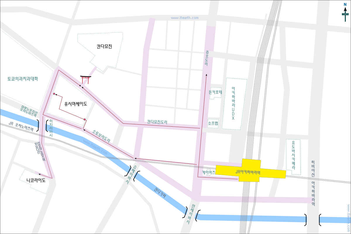 아키하바라 지도, Akihabara Map