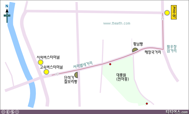 경주 해장국 거리 지도