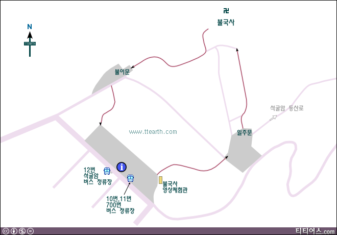 불국사 지도, bulguksa map