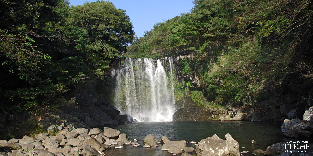 제주 천제연 폭포