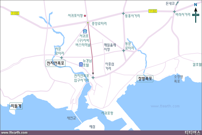 서귀포 지도