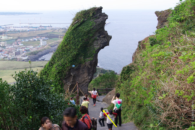 제주 성산 일출봉 곰바위