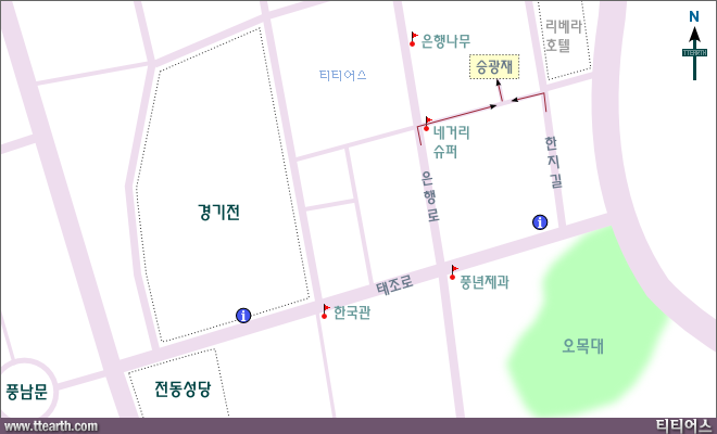 전주 한옥 마을 지도, 승광재