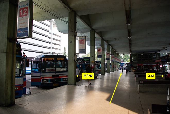 동부 버스 터미널, 버스 타는 곳