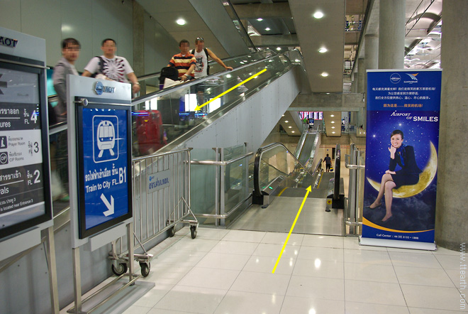 방콕 공항, 1층