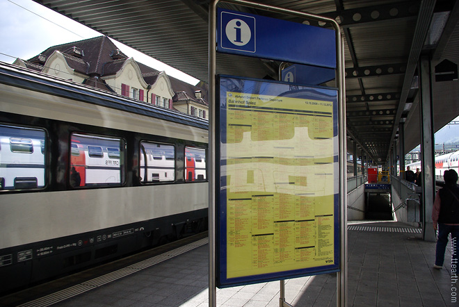스위스 열차 시각표